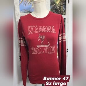 Banner 47 womens graphic shirt sz large Alabama